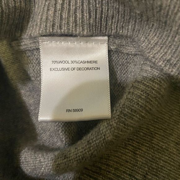 Gray Cashmere Wool Sweater Soft Forever Ever‎ Crewneck Oversized Cozy Cabin - Picture 7 of 7